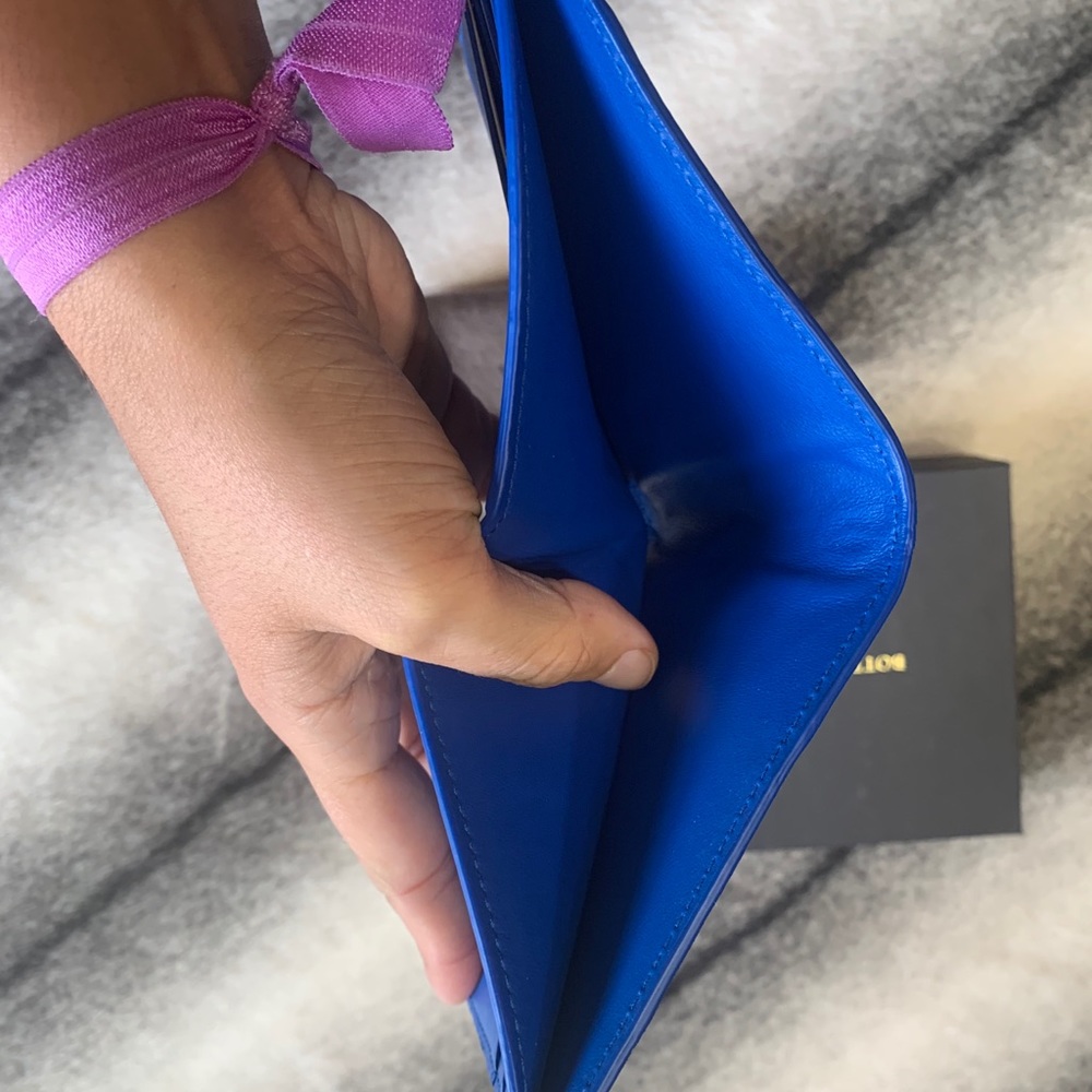 { Bottega Veneta } New Intrecciato Wallet Blue - Picture 9 of 10